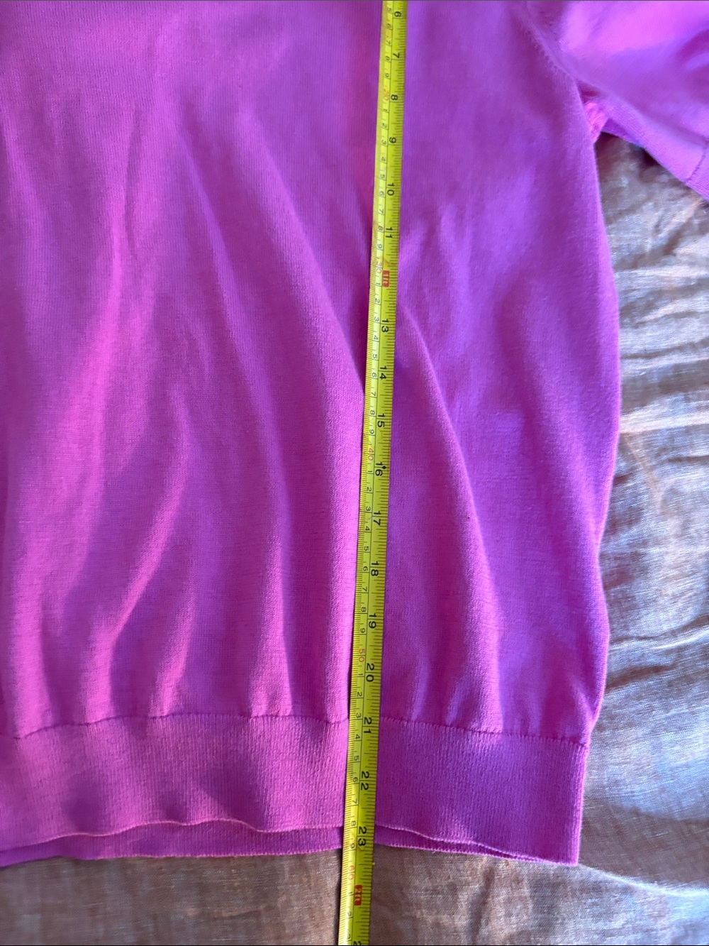 J. Crew Factory Pink Short-Sleeve Crewneck Sweater - Picture 6 of 7